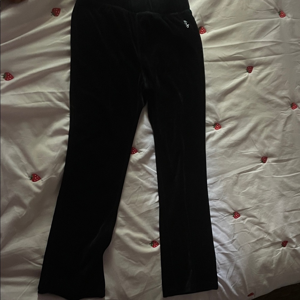 Juicy Couture Black Velvet Leggings
